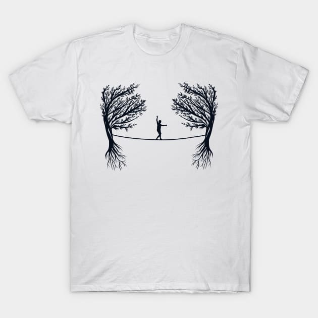 Trickline Trainer Monkey Slackliner Profis Slackline T-Shirt by GraphicsLab